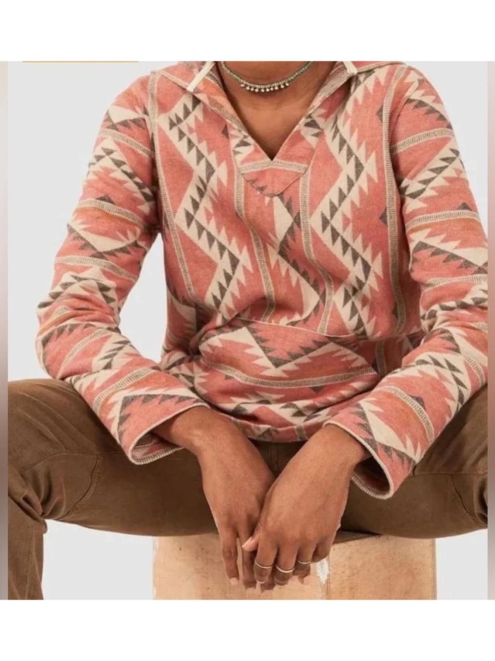 Faherty Baja Poncho Hoodie